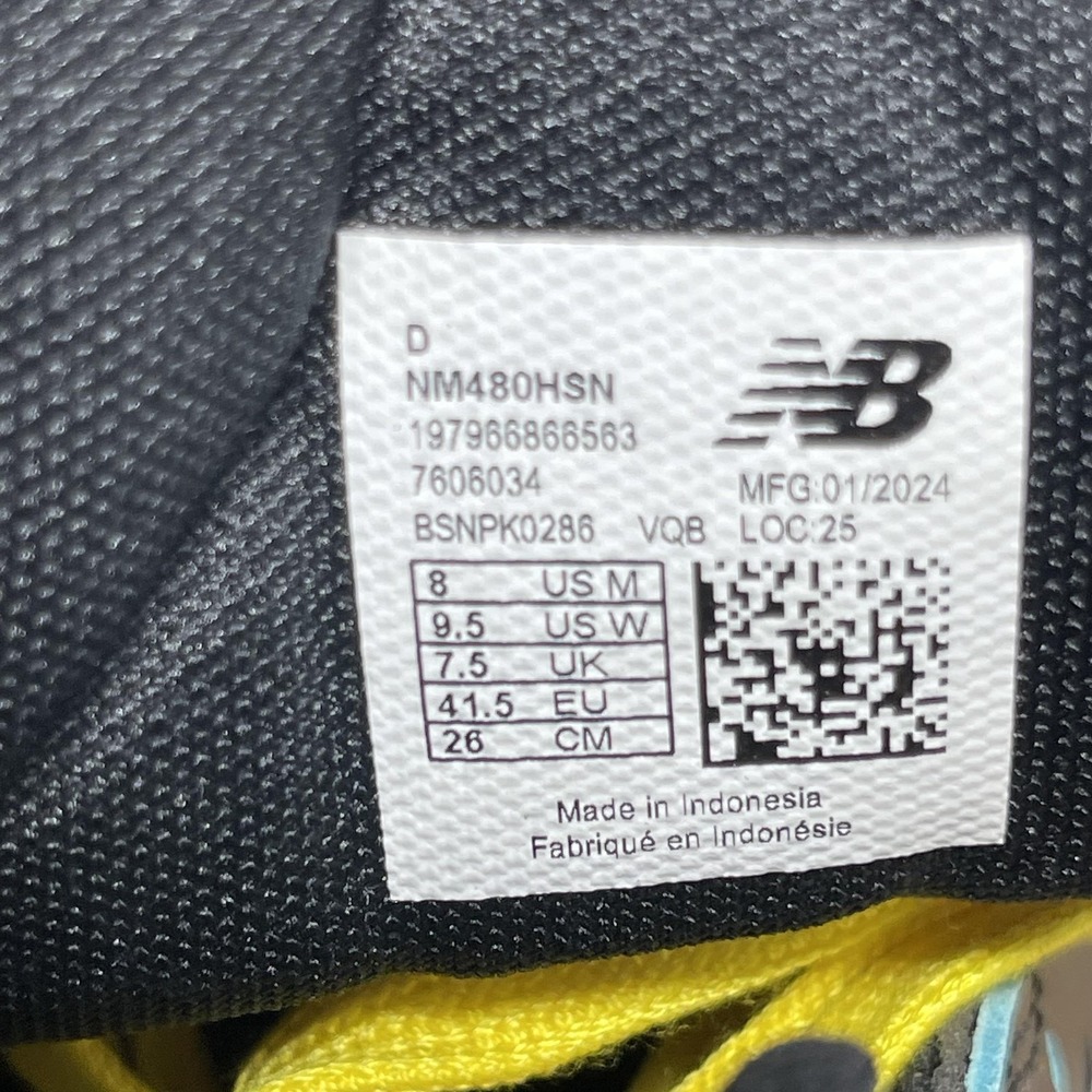 New Balance Numeric 480 x Natas Kaupas Shoes Men 8 Black High Top Skate NM480HSN - Picture 4 of 13